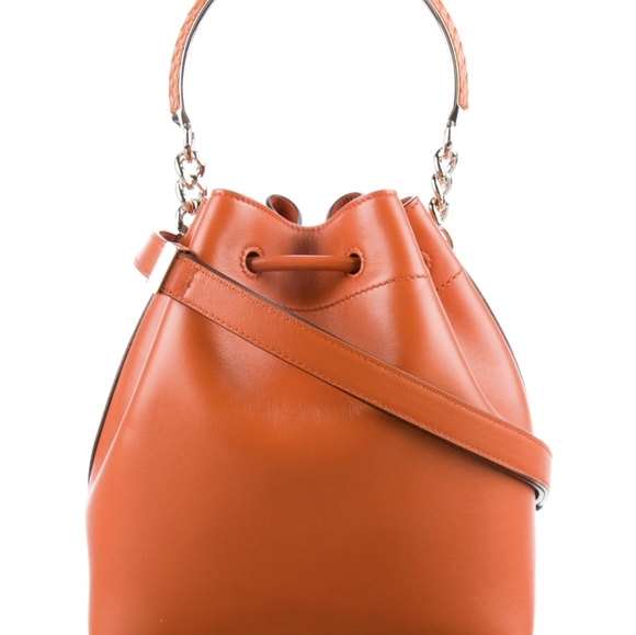 Jimmy choo Amber Orange Bon Bon Bucket bag - Picture 4 of 5